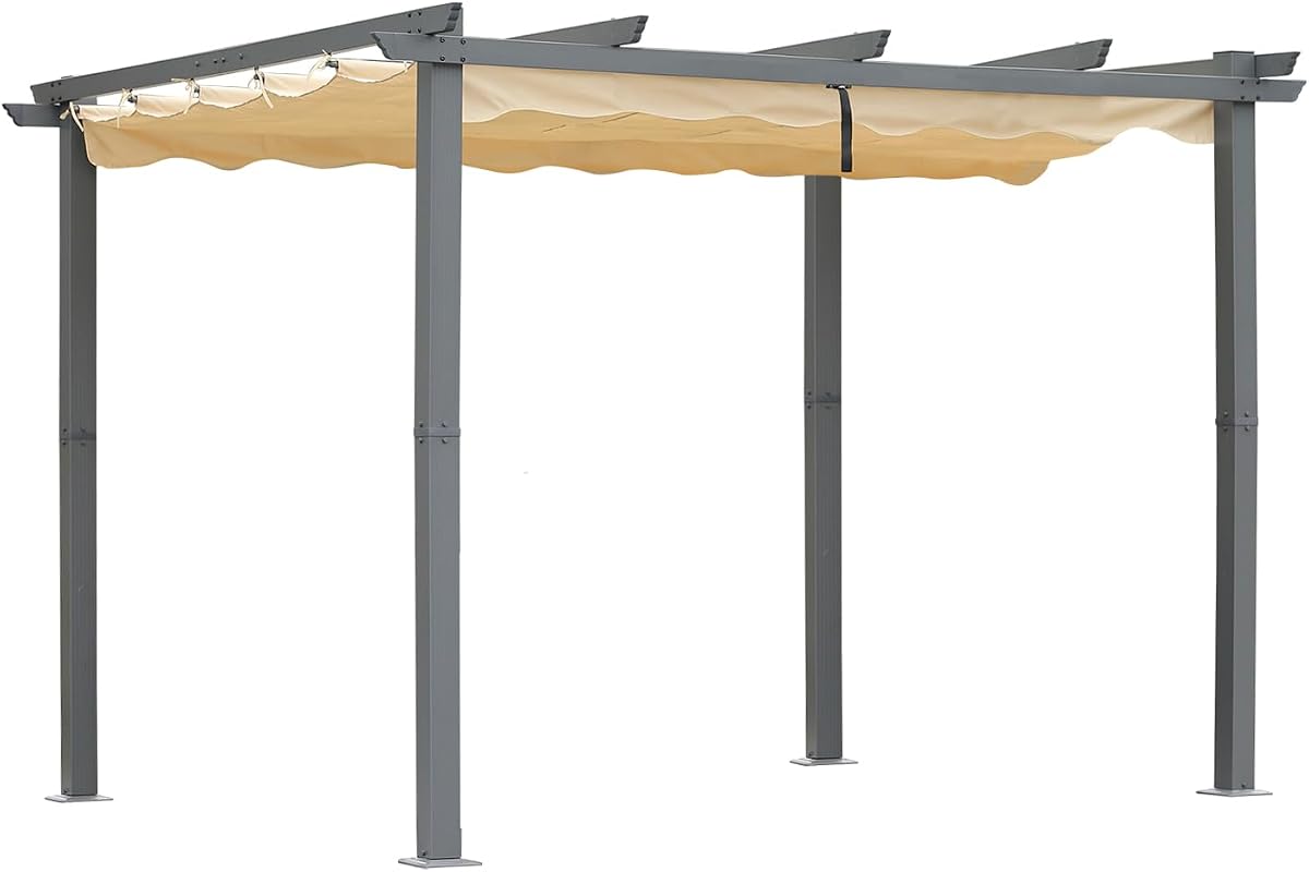 Aluminium Pergola 3 × 4 m — Intrekbaar Dak &mdash; Aspen
